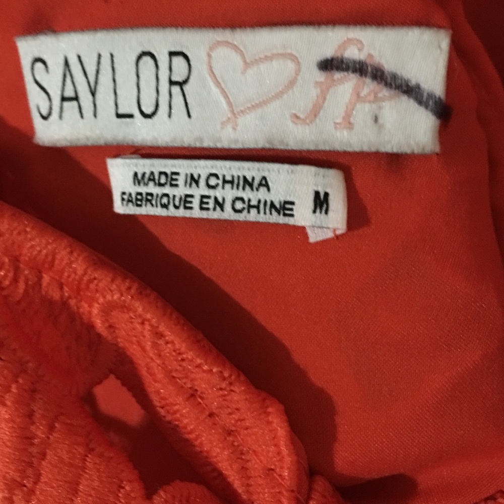 Warn once Free People Saylor Orange Open Back Dress - Picture 5 of 8